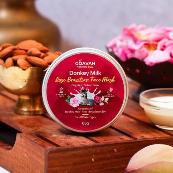 Donkey Milk Rose Brazilian Face Mask