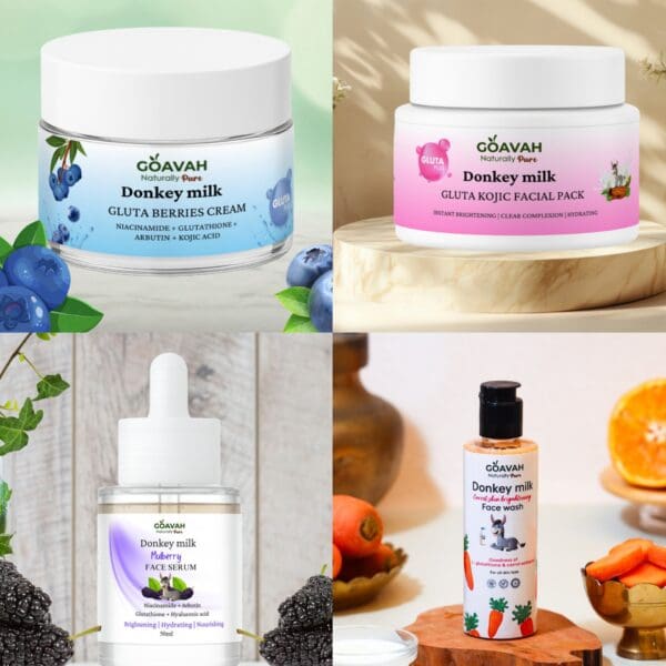 donkey milk Fast skin brightening kit